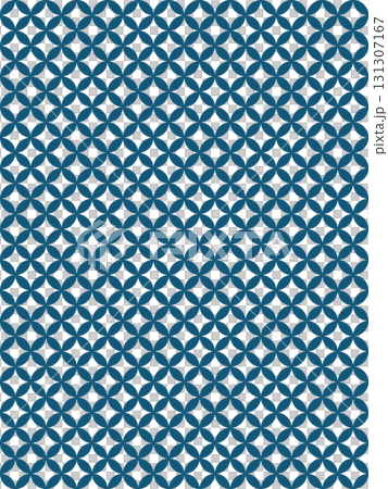 藍色の七宝柄の背景 131307167