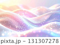 淡い光に包まれた幻想的なきらめく背景 131307278