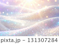 淡い光に包まれた幻想的なきらめく背景 131307284