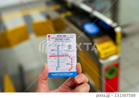 JR-WEST RAIL PASS利用者限定の京都地下鉄一日券 131307580