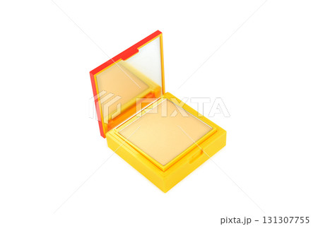 Compact face powder in an open case Compact face powder in an open case 131307755