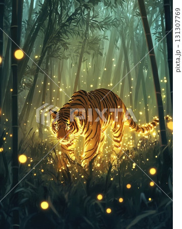 Tiger_with_radiant_golden_fur Tiger_with_radiant_golden_fur 131307769
