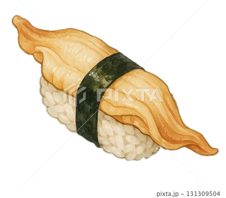 みる貝の握り寿司(1貫)のイラスト みる貝の握り寿司(1貫)のイラスト 131309504