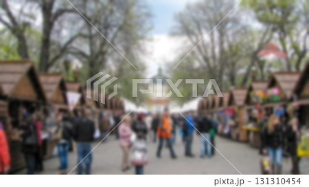 Creative urban landscape with bokeh blur effect for design as background Creative urban landscape with bokeh blur effect for design as background 131310454