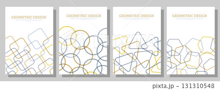 Colorful geometric design. A set of templates for creative design. Layout of the cover, banner, brochure, poster, advertising, corporate design and interior paintings Colorful geometric design. A set of templates for creative design. Layout of the cover, banner, brochure, poster, advertising, corporate design and interior paintings 131310548