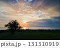夕焼けと霞ヶ浦 131310919