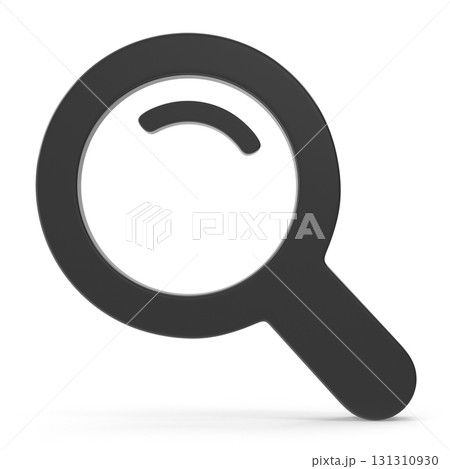 Magnifying glass icon 3d render 131310930
