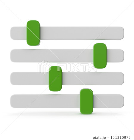 Sliders ui controls 3d render 131310973