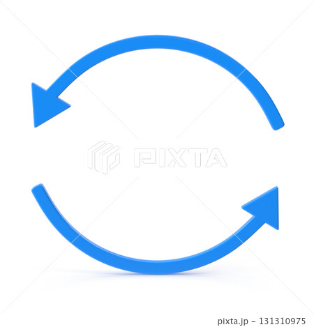 Circular arrows symbolizing process cycle and repeat Circular arrows symbolizing process cycle and repeat 131310975