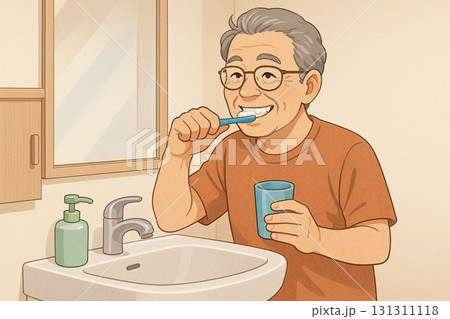 朝の歯磨き習慣 朝の歯磨き習慣 131311118