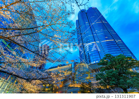 東京 港区 六本木ヒルズの夕景 東京 港区 六本木ヒルズの夕景 131311907