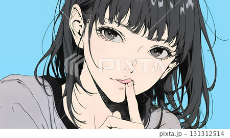 あっかんべー：舌を出して思いっきり相手を馬鹿にしている様子