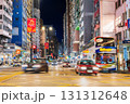 香港のメインストリート　夜のネイザンロード 131312648