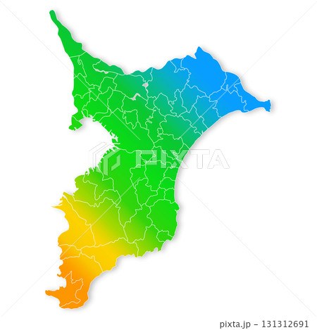 千葉県と市町村地図 千葉県と市町村地図 131312691