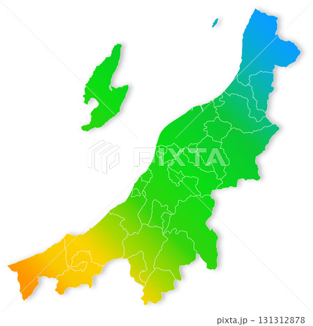 新潟県と市町村地図 131312878