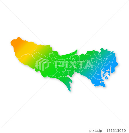 東京都と市区町村地図 131313050