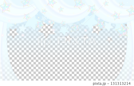 星くずのカーテンのイラスト 131313214