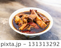 Pork leg throttle in black vinegar soup is popular dish in Teochew porridge dining. 131313292
