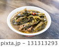 Sour and hot mustard vegetable is one of popular Teochew porridge dish 131313293
