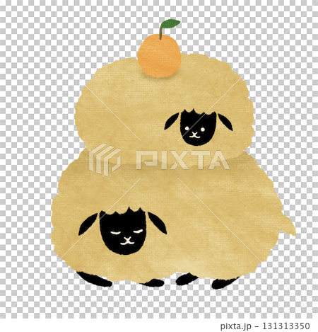 Sheep that became Kagami mochi 131313350