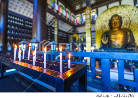 大師山清大寺の越前大仏と蝋燭 福井県 131313769
