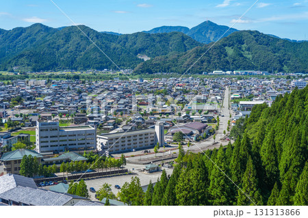 五重塔から見た福井勝山市の町並み 五重塔から見た福井勝山市の町並み 131313866