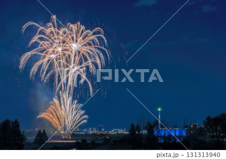 「東京都」北区花火会　RED×BLUE SPARKLE GATE 2025　北区 131313940