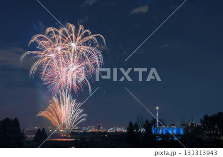 「東京都」北区花火会　RED×BLUE SPARKLE GATE 2025　北区 131313943