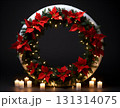 vector christmas decoration on black background 131314075