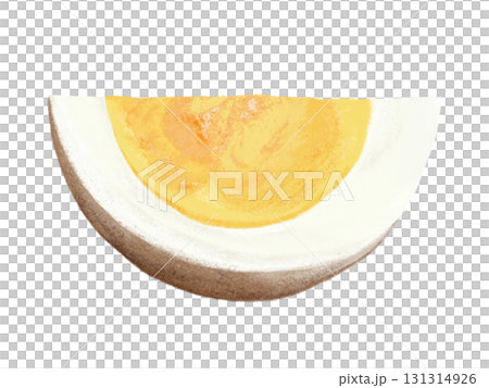 1個煮熟的雞蛋，切成楔形 131314926