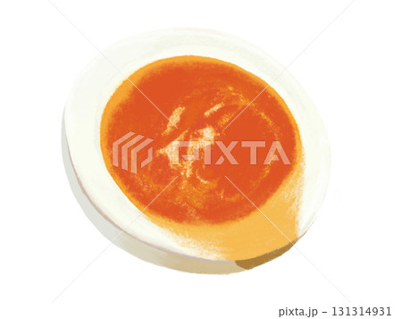 ゆで卵の輪切り1枚（半熟） 131314931