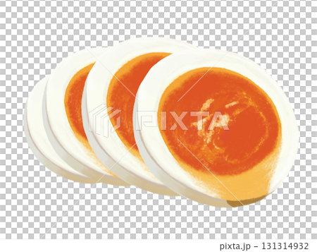 4 slices of soft-boiled eggs 131314932