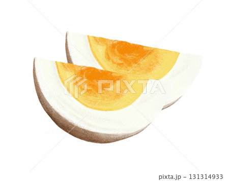 ゆで卵のくし切り2個 ゆで卵のくし切り2個 131314933