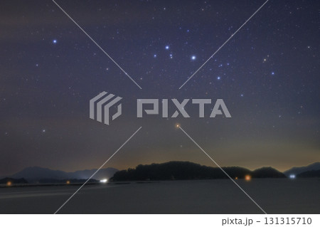 瀬戸内の冬の星景　昇るさそり座 131315710