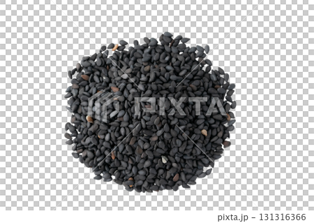 透明背景（png）に黒ごま（生ごま） 131316366