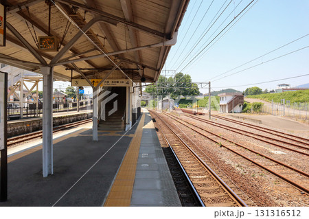 中央本線甲斐大和駅のホームから見た風景 中央本線甲斐大和駅のホームから見た風景 131316512