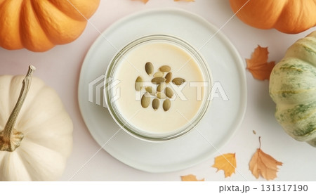 Pumpkin seed milk healthy natural plant protein for lactose intolerance drink 131317190