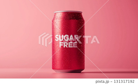 Red can drink sugar free label for delivery brand packaging 131317192