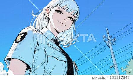 女性の警備員 131317843