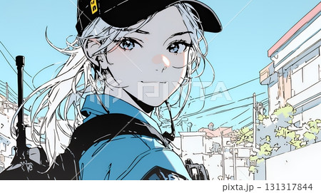 女性の警備員 131317844