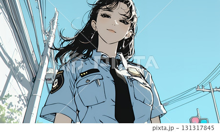 女性の警備員