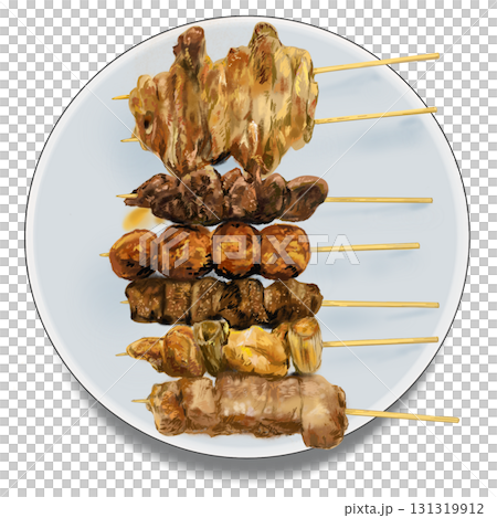 Charcoal-grilled chicken 131319912