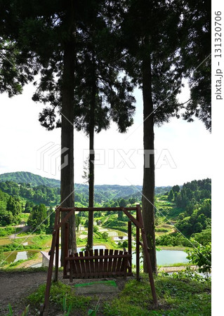 山古志の棚田棚池(新潟県) 山古志の棚田棚池(新潟県) 131320706