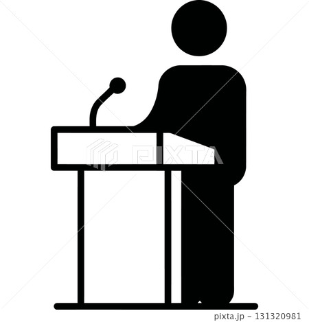 man with a box icon, simple style man with a box icon, simple style 131320981