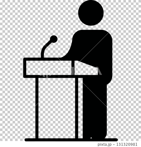 man with a box icon, simple style man with a box icon, simple style 131320981