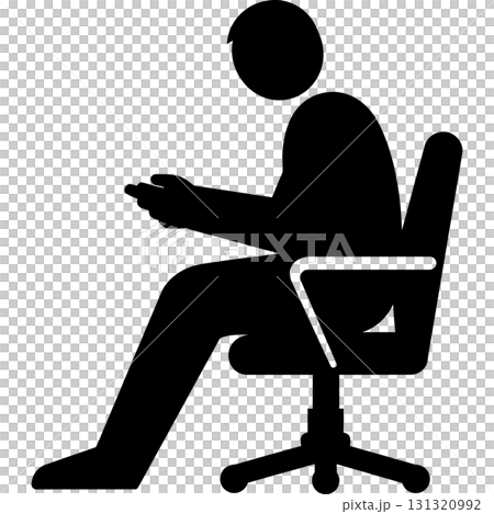 man sitting on chair man sitting on chair 131320992