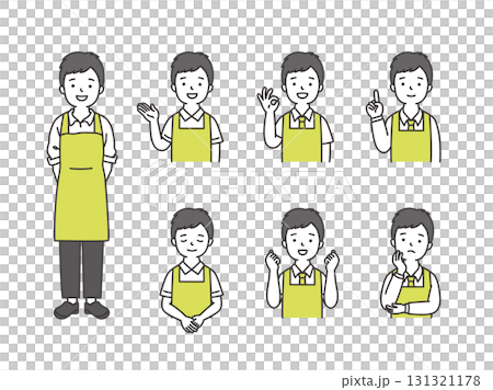スーパーの店員男性 スーパーの店員男性 131321178