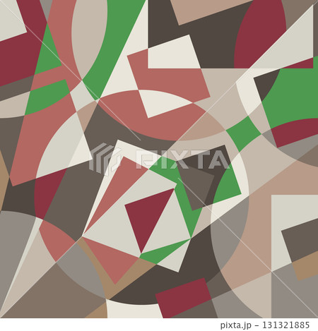 Geometric abstraction. A pattern of geometric shapes. Abstract background for creative interior design, murals, prints, covers, banners and creative ideas 131321885