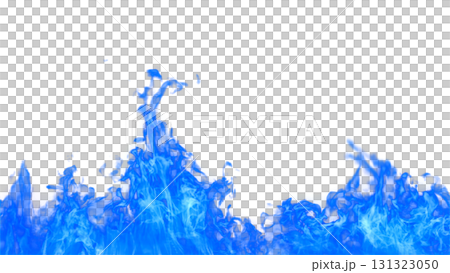 Illustration of a burning flame (transparent background) 131323050