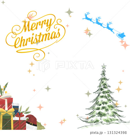 クリスマスのおしゃれなイラスト 131324398